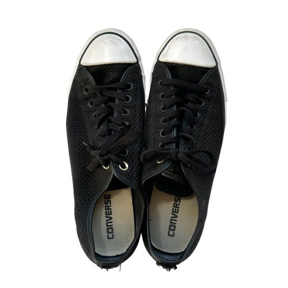 🔃Converse Men’s Black Tweed Low Top Sneakers - Picture 6 of 9